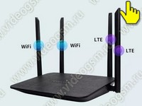 4G Wi-Fi роутер с SIM картой HDcom С80-4G (B) и 4G модемом - антенны